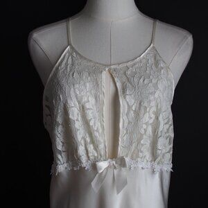California Dynasty | Gorgeous Vintage, Satin, French Maid Lingerie in Cream